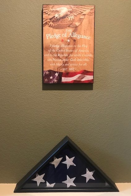 Gary got his Grandpa’s Flag, he served in the Army Air Force during WWII..BAD ASS! Thanks for helping to save the World, literally. Those that fought in WWII are literally responsible for doing just that, saving the gosh dang WORLD. There just aren’t enough Thank you’s. 